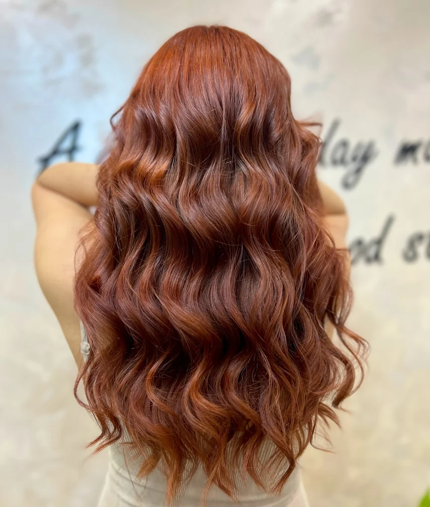 Wavy styling at Ela Beauty Salon