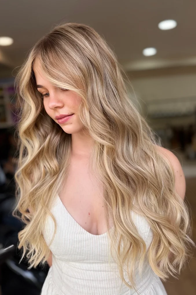 Bright blonde colour at Ela Beauty Salon