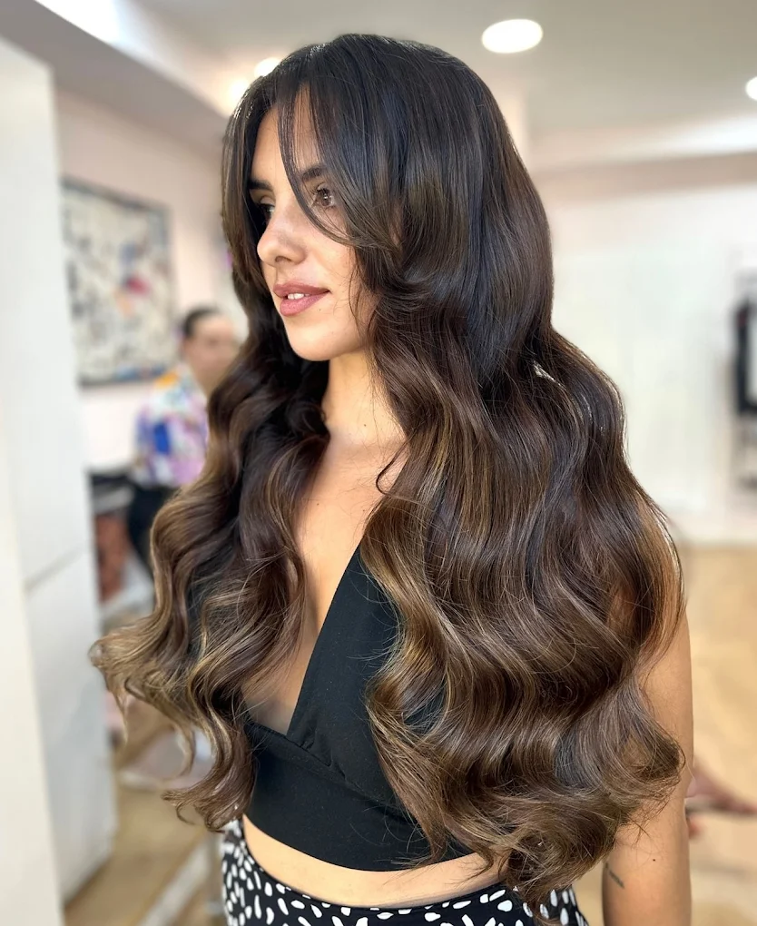 Caramel highlights at Ela Beauty Salon